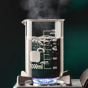 Transparent Borosilicate Glass Measuring Cup 1