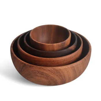 Leeseph Acacia Wooden Salad Bowl 1